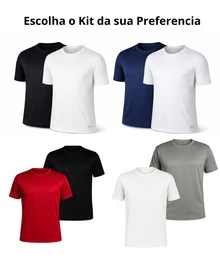 Kit Of 2 Men's Short-Sleeve Dry Fit T-Shirts, DryFit Gym, Running, Sports T-Shirt, CrossFit Fitness, Plain Casual Sportswear, Premium Polyester - 灰色和藍色 - 查看 4