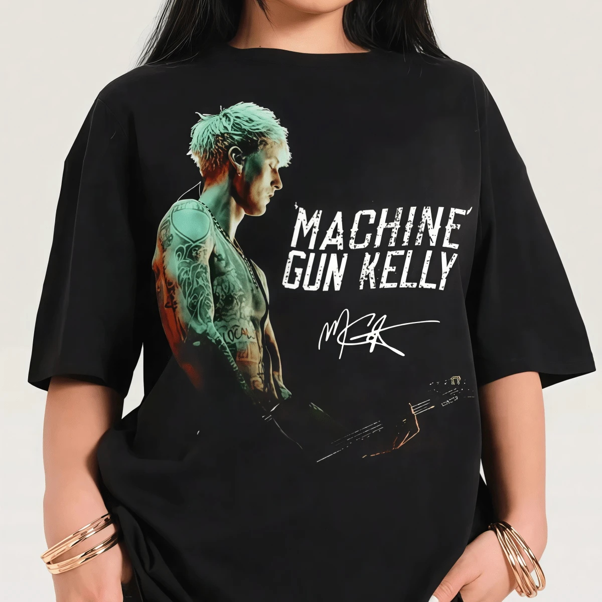 T-shirt - T-shirt de rap - Album Tickets To My Downfall - T-shirt de l'album mgk - Produits dérivés mgk - Vêtements unisexes pour rappeurs - Noir - Voir 1