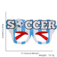 FIFA 1个2026世界杯主题派对装饰酒杯，适用于家庭聚会、球迷派对、拍照道具、派对用品、趣味服装配饰，可提升派对氛围 - 查看 5