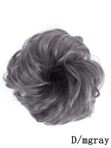 Sanggul Rambut Serat Tahan Suhu Tinggi, Dengan Karet Rambut Elastis, Cocok Untuk Semua Acara (Gaya Rambut Ekor Kuda) - MultiWarna - View 34