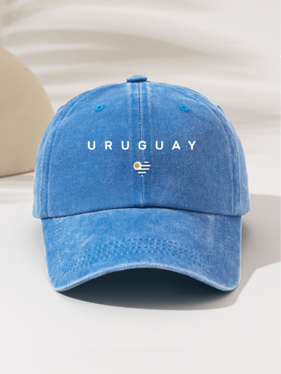 1pc Fashionable Casual Versatile "URUGUAY" Printed Graphic Unisex Essential Apparel, Suitable For Outdoor Sports, Great Gift For Family And Friends, All Season