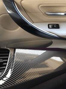30*100cm/11.81*39.37in 7D碳纖維乙烯基薄膜汽車貼紙 亮面汽車內飾貼紙 汽車家居門貼花 保護您的酷炫DIY貼貼 - A - 查看 8