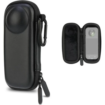 Hard Shell Carrying Case Compatible With Insta360 X5, Portable Small Travel Storage Bag With Carabiner, Protective Case For Action Camera Accessories