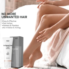 ECO FINEST 男女通用私处脱毛膏（黄瓜/玫瑰香型）：无痛脱毛膏，适用于比基尼线、腿部、腋下、私处及粗毛，蕴含角鲨烷、橄榄油、荷荷巴油，清洁滋润肌肤，温和不刺激。 - 膏狀 - 查看 4