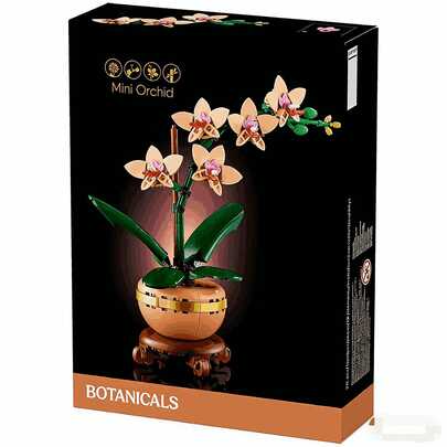 10343 Icons Bouquet Of Orchid Building Block Set Artificial Flowers Home Decor Perfect Valentine Gift For Adults Building Blocks Flowers Bouquet DIY Craft Home Decoration