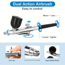 Portable Multi-Function Spray Gun Pen Set - Equipped With 0.3mm Nozzle And Adjustable Atomization Button, Adjustable Spray Valve, Suitable For Model Painting, Nail Art Coloring, Convenient Nail Art Supplies, Random Style, Packaging And Color - Multicolor - View 3
