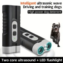 USB Rechargeable Ultrasonic Dog Repeller,Dual Core High Power Bark Stopper With LED Flashlight,Portable Outdoor Anti-Bite Device,Mini Ultrasonic Dog Repellent,Long Range Dual Core Dog Repeller,Charging Version Without Adapter - Multicolor - View 11
