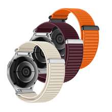 3条装 18mm/20mm/22mm 快拆尼龙编织表带，兼容三星 Galaxy Watch7/6/5/4、Watch GT6/5/4、Watch5 Active/Lite，智能手表配件，透气运动表带，男女通用，易于安装和佩戴 - 3 Pack-6 - 查看 8