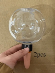 2个自吸水植物球，缓释陶瓷材质，透明水位指示器，适用于室内/室外盆栽植物，方便旅行和忙碌人士使用，植物浇水系统，时尚设计，经久耐用 - 圓球澆花器 - 查看 12