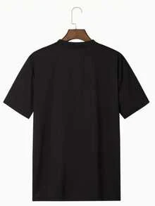 Men's Black T-Shirt "" Portrait Graphic Short Sleeve T-Shirt Casual Crew Neck R&B Music Fan Tees - màu đen - Xem 2