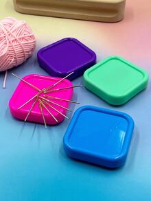 1pc Square Magnetic Pin Holder, Sewing Needle Storage Box Suitable For Sewing Needles, Paper Clips, Crochet Hooks, Pins, Nails, Screws, For Finding And Storing - Magnetic Box - View 3