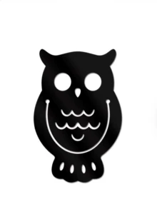 1 Set Of Black Owl-Shaped Bookmarks, Owl-Shaped Acrylic Bookmarks, Learning Reading Bookshelf, Book Labeling Cards, Learning Stationery, Creative And Personalized Bookmarks Cute Stickers Bookmark - Black Owl Bookmark - View 7