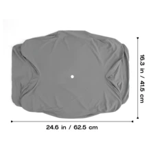 1pc Solid Color Cooling Pillowcase, Minimalist Dirt-Resistant Pillow Cover, Butterfly Neck-Protecting Washable Pillowcase With Hidden Smooth Zipper, Machine Washable - 24.8*16.7inch - Grey - View 2