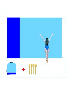 1 tấm thảm bãi biển cỡ lớn, chăn bãi biển siêu rộng, chăn bãi biển gấp gọn có túi, thảm dã ngoại bãi biển nhẹ, di động, thảm dã ngoại ngoài trời nhanh khô, chăn bãi biển bền chống cát, chống cát, thảm ngoài trời di động, lý tưởng cho dã ngoại, du lịch, cắm trại và leo núi, cho phép bạn tận hưởng thời gian thư giãn trên bãi biển. - Nhiều màu - Xem 62