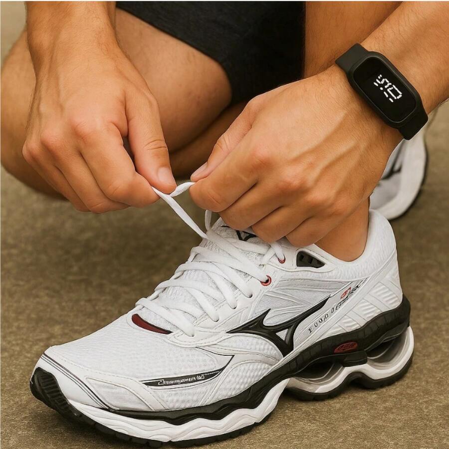 Men's Wave Creation 20 Running Shoes For Gym, Walking, And Running With Cushioning - White - View 1