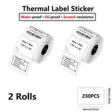 Giấy in nhãn nhiệt, giấy tự dính màu trắng, kích thước 50*50mm và nhiều kích cỡ khác nhau, có thể in tên/giá/logo, tương thích với máy in nhãn P50/M110 M221. - Xem 14