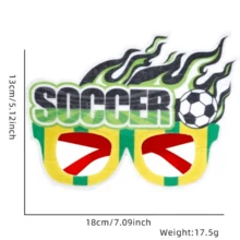 FIFA 1个2026世界杯主题派对装饰酒杯，适用于家庭聚会、球迷派对、拍照道具、派对用品、趣味服装配饰，可提升派对氛围 - 查看 7