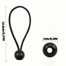 5/10/20 pièces Corde élastique fixe en latex durable - Sangle élastique multifonctionnelle avec boule en plastique, ensemble de cordes élastiques polyvalentes - Convient pour les tentes, les bâches, la sécurisation du fret, les auvents de patio - Idéal pour le camping, la construction, l'utilisation industrielle - Bande élastique noire, équipement d'extérieur, attache multifonctionnelle, matériau fiable, lien extensible, projets DIY - Multicolore - Voir 12