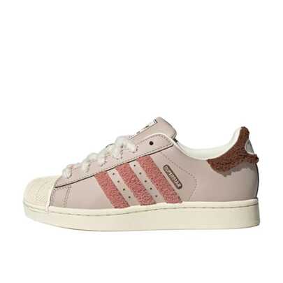  adidas originals Superstar 2 舒適柔軟百搭休閒低筒板鞋女式粉紅色