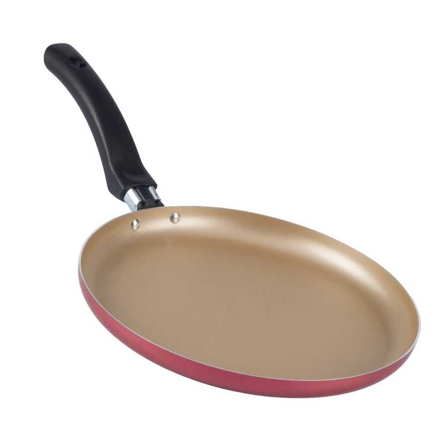 ALUMINIO NACIONAL National Cherry Non-Stick Pancake Frying Pan 22cm - Maroon - View 1