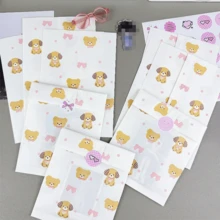100pcs 4.7x6.7 Inch Gift Packaging Bags, Including Holiday Gift Paper Bags, Cartoon Cute Premium Packaging Paper Bags, Accessory Small Gift Paper Bags, Cute Puppy Pattern Paper Bags, Party Gift Packaging Bags, Creative DIY Decorative Gift Paper Bags, Suitable For Holiday, Wedding, Birthday Party Gift Bags And Gift Wrapping Paper Bags - Gift Bags - View 6