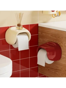 1 hộp đựng khăn giấy Dopamine mới, hộp đựng khăn giấy nhà tắm cao cấp gắn tường, hộp đựng giấy vệ sinh không cần khoan, hộp đựng giấy vệ sinh tự dính có khay đựng, giá đựng giấy vệ sinh chống thấm nước. - Nhiều màu - Xem 3