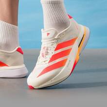 adidas Adizero Boston 13 運動輕盈健步透氣 低筒 休閒訓練跑步鞋 男款 - 白紅橙 - 查看 2