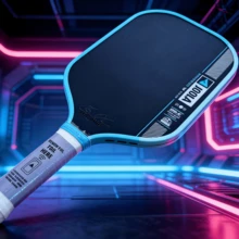 Pala de Pickleball de Edición Limitada Multicolor, Cara de Fibra de Carbono, Combina Potencia, Efecto y Control. Núcleo de Fusión Dinámica, Pala de Pickleball Profesional Diseñada para Jugadores Agresivos. - Azul - Ver 4