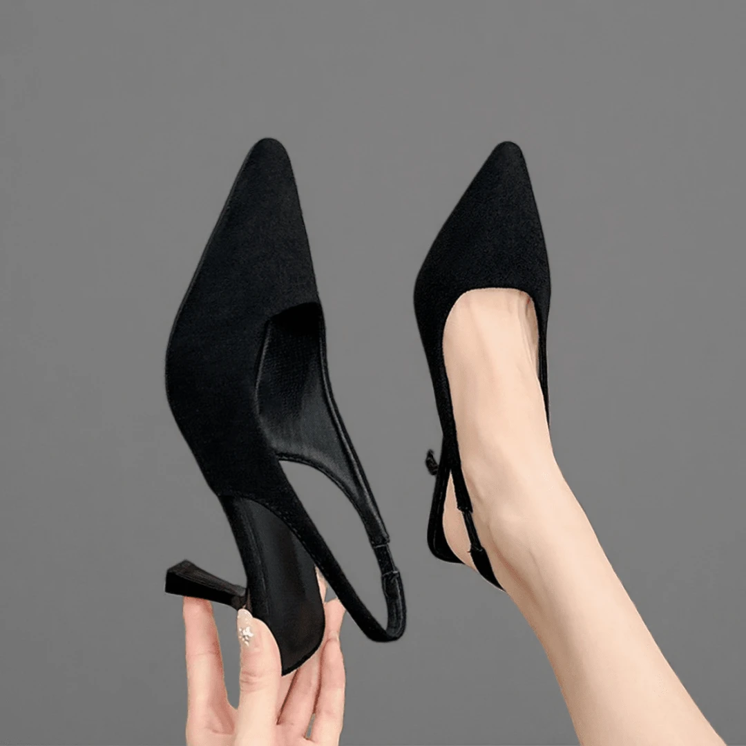 Women's Spring High Heels, Fashionable Versatile Work Shoes, French Style Summer Sandals