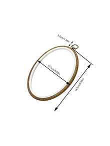 Bingkai Bordir Oval, Bingkai Kayu Imitasi Tekstur Awan Vintage, Nilai Estetika Tinggi, Berfungsi Sebagai Alat Bordir dan Aksesori Dekoratif, Cocok untuk Bordir Profesional dan Kerajinan Tangan DIY - Oval antik - View 11
