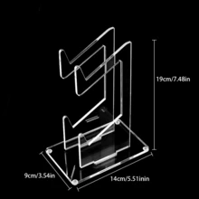 1个双层亚克力透明游戏手柄展示架，可拆卸桌面收纳架 - 查看 2