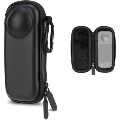 Hard Shell Carrying Case Compatible With Insta360 X5, Portable Small Travel Storage Bag With Carabiner, Protective Case For Action Camera Accessories