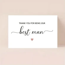 1 PIEZA Invitación para el Padrino de Honor, Tarjeta de Agradecimiento para Nuestro Mejor Padrino, Tarjeta de Boda - Conjuntos - Ver 2