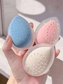 1pc/5pcs/10pcs Makeup Sponge Storage Box, Cosmetic Storage Box, Cosmetic Storage Rack, Storage Box, Cosmetic Storage Box, Storage Box, Travel, Beauty, Bedroom Accessories, Vanity Accessories, Cosmetic Bag, Bag, Cosmetic Bag, Vanity, Travel, Cosmetic Bag, Storage, Cosmetic Storage Box, Toiletry Bag - Multicolor - View 5