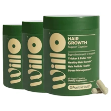 Women's Hair Vitamln Capsules With Lustrlva, Saw Palmetto & Holy Basil | Hair Wellness Nutrient Blend | Daily Supplement | 30 Capsules (3 Bottles) - 3 Bottles - 查看 7
