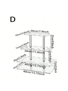 1pc Elegant Acrylic Champagne Tower Glass Holder, Minimalist Modern Transparent Champagne Display Stand For Party, Wedding, Christmas - Transparent - View 13