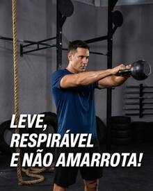 Kit Of 2 Men's Short-Sleeve Dry Fit T-Shirts, DryFit Gym, Running, Sports T-Shirt, CrossFit Fitness, Plain Casual Sportswear, Premium Polyester - 紅色和藍色 - 查看 4