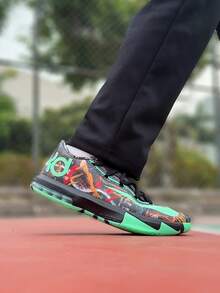 Giày bóng rổ Nike Zoom Kobe 3 Protro phiên bản Giáng sinh giới hạn: Phong cách, thoáng khí, giày bóng rổ cổ điển, unisex, màu trắng và xanh dương. - Đen Xanh Lá Cây - Xem 10