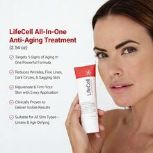 LifeCell All-In-One Anti-Aging Cream – Reduces Wrinkles, Fine Lines & Dark Circles – With Retinol, Vitamin C, DMAE & Hyaluronic Acid – Fragrance-Free, Hypoallergenic For All Skin Types (2.54 Oz) - LifeCell 75ml - 查看 4