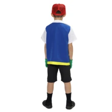 LA CASA ENCANTADA Ash Ketchum Anime Costume For Kids - Blue - View 6