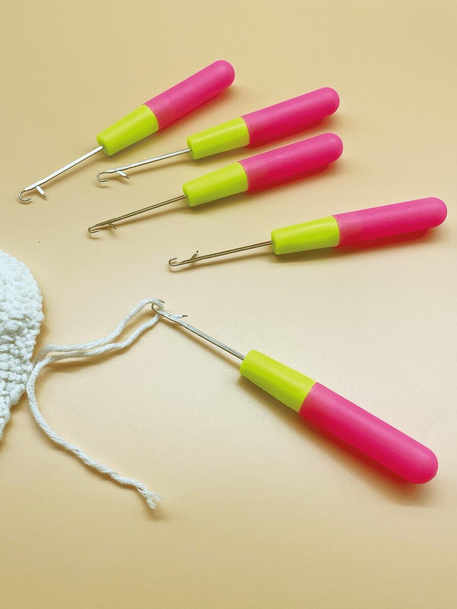 Bộ kim móc 7mm, kim móc chuyên nghiệp có khóa, thích hợp để đan tóc, làm khăn quàng cổ, thảm và các sản phẩm thủ công DIY. - Kim móc lưỡi 7mm - Xem 1