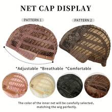 BARS DAR 18英寸耐热合成卷发假发，适合女性 - 蓬松长款非洲卷发造型，适合角色扮演、派对、日常穿着，自然深棕色外观，与各种肤色和服装相搭配。 - 黑色 - 查看 6