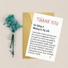 1pc Unique AndFunny Thank You Greeting Card With, Perfect Gift For Family,Loved Ones And Friends,Includes Envelope - View 3