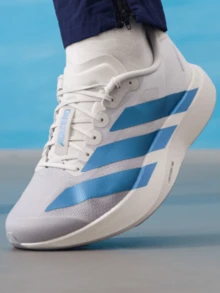 Adidas Adizero Evo SL Comfort Fit Running Shoes Men's Light Grey/White - Light Gray - View 1