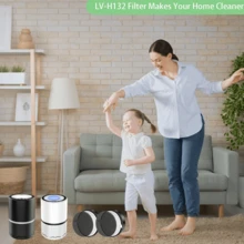 1 Pack H132 Replacement Filter For LEVOIT H132 Air Purifier, 3-In-1 Nylon Pre-Filter H13 True HEPA And Activated Carbon, Against Dust Pollen Smoke, Part # H132-RF - View 6