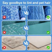 五指宠物美容手套，温和宠物毛发去除刷手套，适用于犬猫 - 查看 9