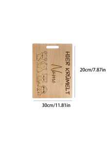 Tabla de cortar personalizada con lindos patrones de animales - Grabada, esencial de cocina y hornear para encimera de cocina, adecuada para regalos de cumpleaños, bodas, aniversarios | Diseño interesante | - Multicolor - Ver 10