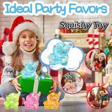 1pc Glowing Elephant Slow Rebound Toy: Cute Transparent Glittering Elephant Slow Rebound Toy, Soft Slow Rising Stress Relief Toy, Suitable For Children And Adults, Great For Desktop Play And Anxiety Relief. - NNL13 - View 4
