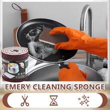 Kitchen Cleaning With Magic Wiping, Pot Washing, Dishwashing, Pot And Bowl Cleaning, Stain Removal, Rust Removal Special, Diamond Sponge Wiping - A - View 2