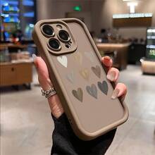 Gentle Earth-Tone Hearts: Nine Hand-Painted Expressions Of Love For IPhone 17 AIR 17 PRO 16 PRO 15  PRO MAX  14 PLUS 13 PRO 12 11 PRO XS MAX X XR A Perfect Gift Choice! - 卡其色 - 查看 14
